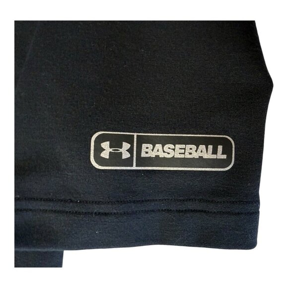 Under Armour Short Sleeve Baseball Hoodie~Size M~Black/Grey Sweatshirt~L12 32 - Picture 6 of 7